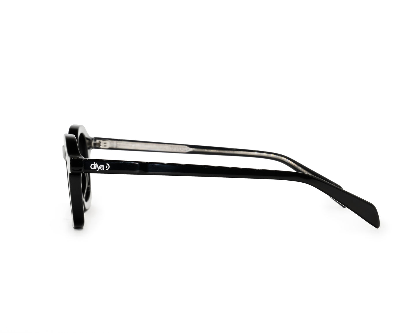 Gafas CREST con lentes degradé y marco negro – diseño elegante