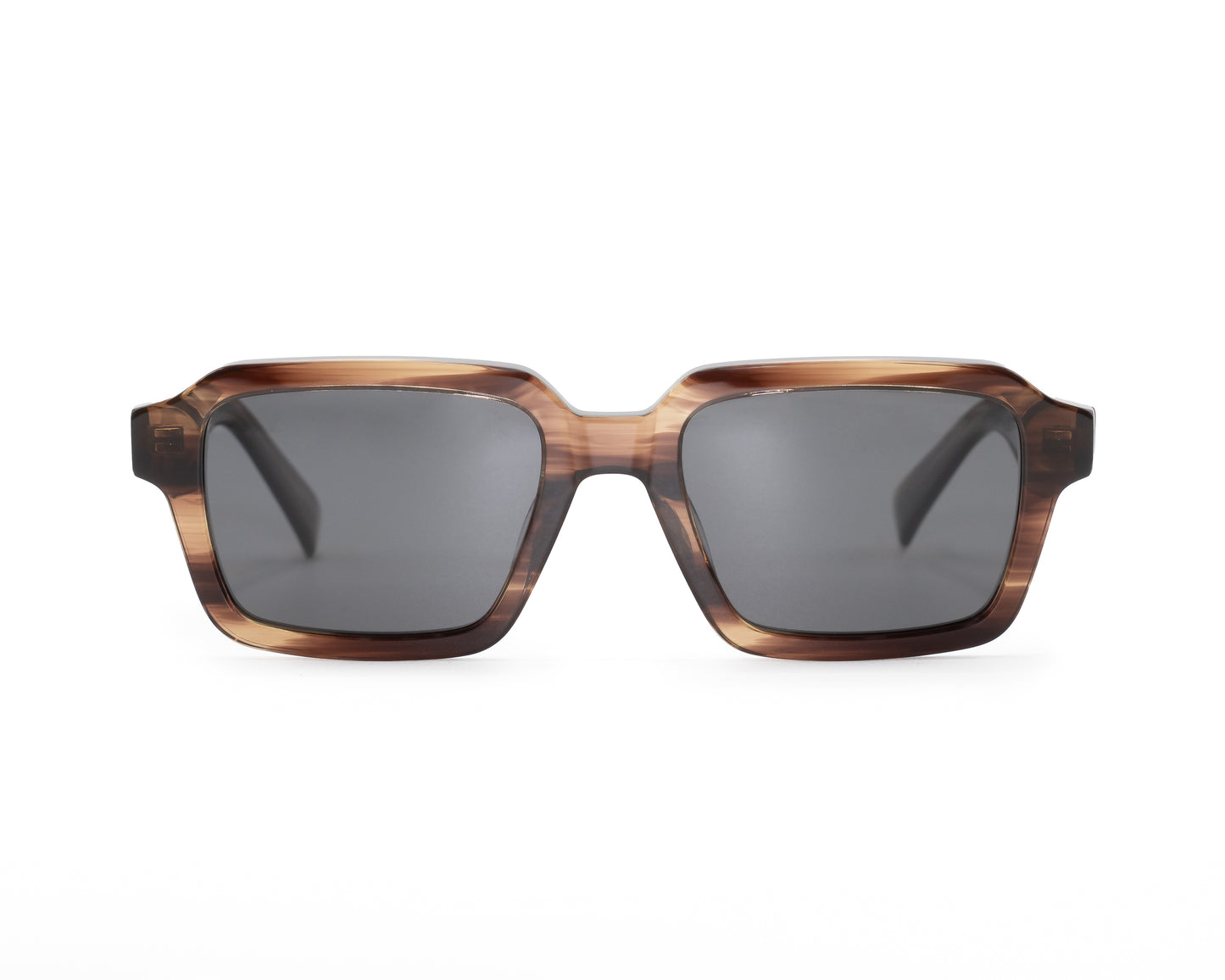 Gafas HALO cuadradas con lentes grises – marco gris carey