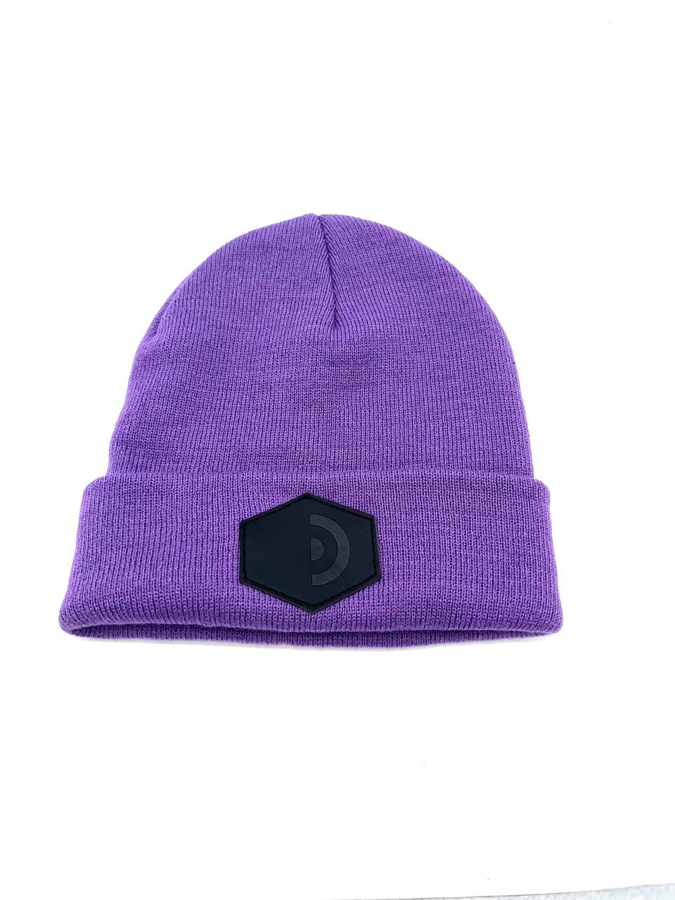 Gorro de invierno GLACIAN color violeta – punto grueso unisex estilo urbano DIYA