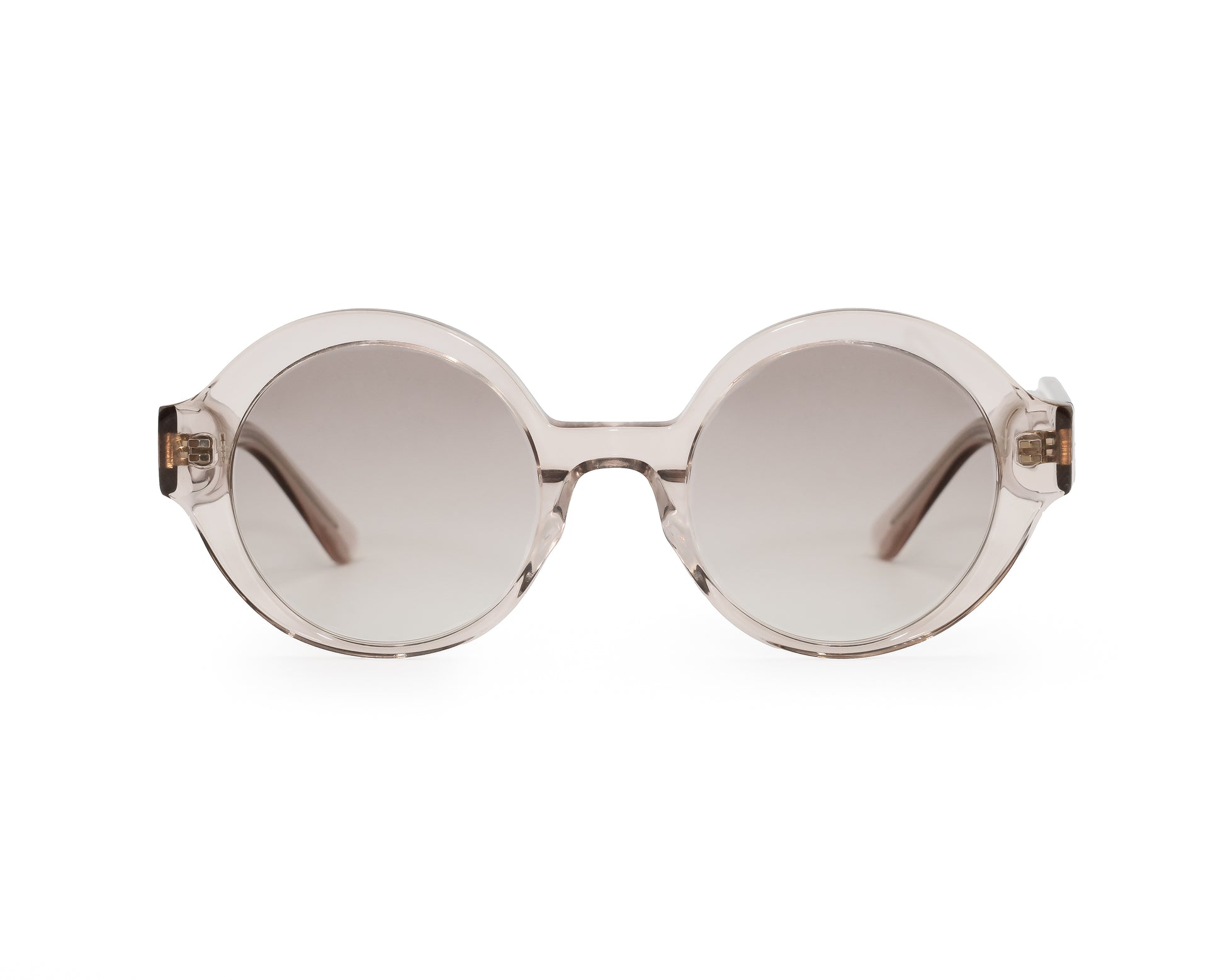 Gafas BOND gris transparente – diseño redondo con protección UV400 y calce cómodo SS25

